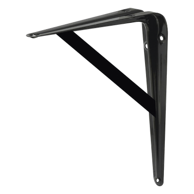 Ménsula de Acero Reforzado / 10″ x 16″ (25 x 40 cm) / Espesor 3.8 mm / Capacidad 250 kg / 6 Puntos de Sujeción / Pintura Electroestática