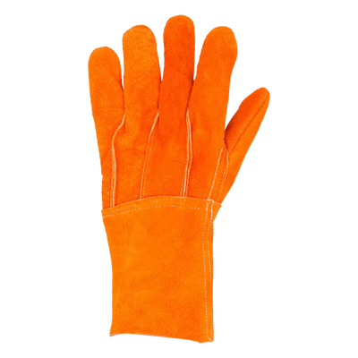 Guantes de Protección Industrial / Carnaza Reforzada / Puño Largo 12.5 cm / Resistencia a Abrasión y Temperaturas Moderadas / Expulsión Rápida