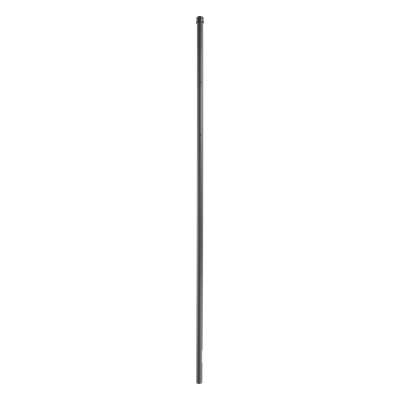 Poste de Esquina para Cerca Electrificada / 6 Aisladores / Acero Galvanizado Cal. 18 / Altura 1.4 m (4.6 ft) / Pintura Negrra Electroestática