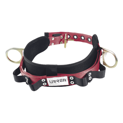 Cinturón de Seguridad para Liniero / Talla 36 / Neopreno Resistente / Nylon 4′ Acolchonado / 2 Anillos Tipo D / 4 Compartimentos / ANSI A10.14 y Z359.1