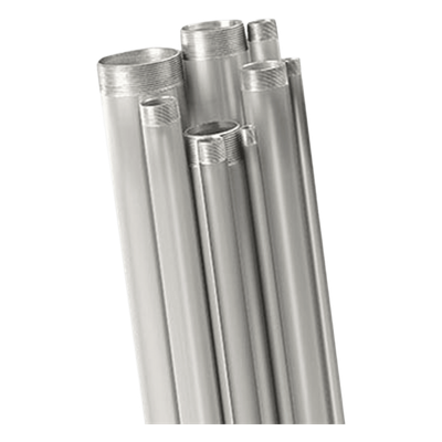 Tubo Conduit Rígido de Aluminio / 13 mm (1/2′) / 3.05 m (10 ft) / Aluminio 6063 Sin Costura / UL-6A y ANSI C80.5 / Con Protector Plástico
