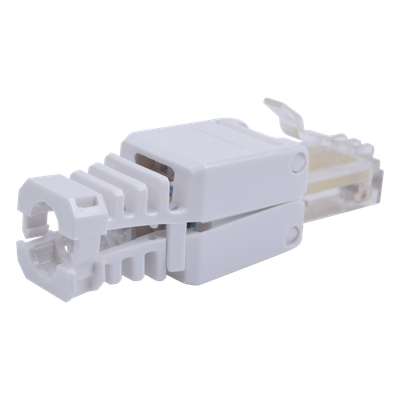 Plug de Campo RJ45 / Cat5e y Cat6 / Sin Herramientas / 1000 VCC / T-568A/B / Policarbonato