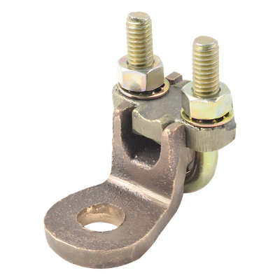 Conector Bimetálico Mecánico / Borne 1/2″ a Cable / Rango 1/0 AWG a 250 KCMIL / Bronce Estañado / Antivandálico
