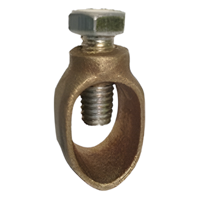 Conector de Tierra Física / Varilla hasta 3/4″ / Cable 1/0 AWG / Bronce / Baja Resistencia Eléctrica / Jaula de Faraday