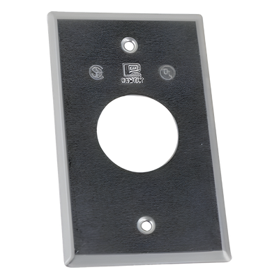 Tapa rectangular / Aluminio / 35.23 mm diámetro / RR / Intemperie / 1.02 mm espesor