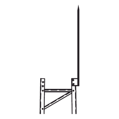 Punta Pararrayo / 96′ (2.4 m) / Maciza / Torre TITAN / Herraje Incluido