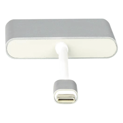 Adaptador Multipuerto USB-C / HDMI 4K / USB 3.0 5 Gbps / Carga PD 65W / 3-en-1 / Plug and Play