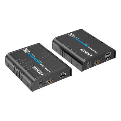 Extensor KVM HDMI / 4K 60 Hz / 120 m (393.7 ft) con CAT6 / 18 Gbps / HDCP 2.2 / Latencia 120-170 ms / IPColor Stream / Matriz 256×256