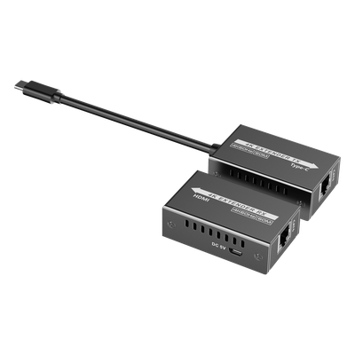 Extensor USB-C a HDMI / 4K 120 Hz / 18 Gbps / Alcance 60 m (196.9 ft) / HDR10 / HDCP 2.2 / Protección ESD ±8KV