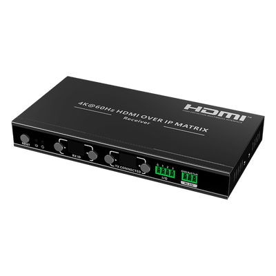 Receptor HDMI sobre IP / 4K60 Hz / 120 m / 18 Gbps / Videowall / 393 ft