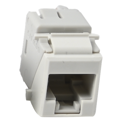 Jack Keystone / Cat5e UTP / Terminación Punch Down 110 / RJ45 / Blanco / -10 a 60°C / UL94 V-0