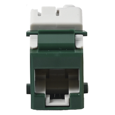 Jack Keystone / Cat5e UTP / Impacto T568A/B / Verde / 24 AWG
