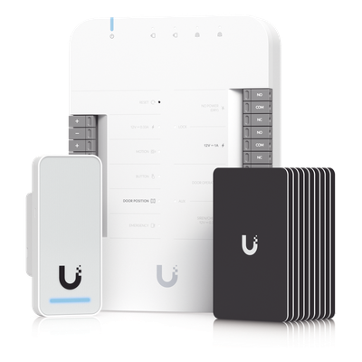 Kit de Control de Acceso / Ethernet Gigabit / PoE++ 50W / NFC 13.56 MHz ISO / 1 Puerta / 6.9 x 5 x 1.3′