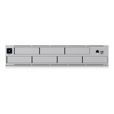 Servidor NAS Rack 2U / 7 Bahías 2.5/3.5″ SATA / 10GbE SFP+ / 1GbE RJ45 / RAID 5/6/10 / Pantalla Táctil 1.3″