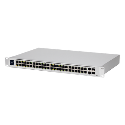 Switch PoE / 48 Puertos Gigabit / 32 Puertos PoE+ / 4 SFP 1G / 195W / 104 Gbps / 1U Rack / 1.43 x 11.22 x 17.41 pulgadas