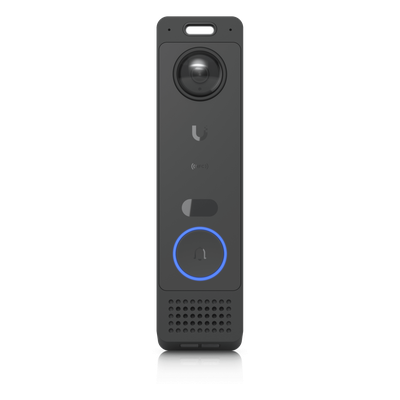 Video Portero IP / Dual Cámara 5 MP + 8 MP / Audio Bidireccional / IR 5 m (16.4 ft) / Detección Inteligente y Reconocimiento Facial / NFC / PoE+