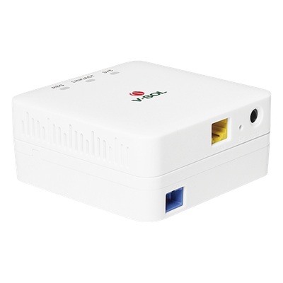 ONU Bridge EPON/GPON / 1 Puerto SC/UPC / 1 Puerto LAN Gigabit / Roseta Integrada / 91x91x41 mm / 4W