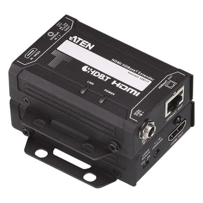 Extensor HDMI HDBaseT / 4K@100m / 1080p@150m / HDCP 2.2 / 10.2 Gbps / Cat 5e/6/6a / 328 ft / 492 ft