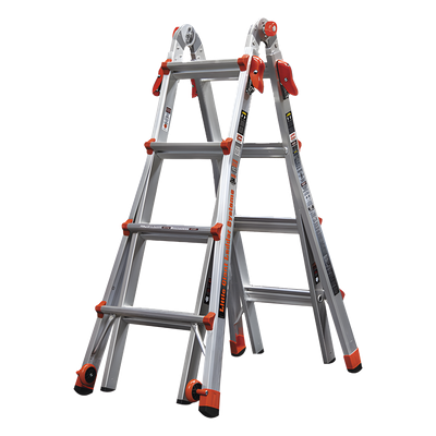 Escalera Multi-Posiciones / 17′ (5.18 m) / Aluminio Espacial / 136 kg / Superficies Inclinadas