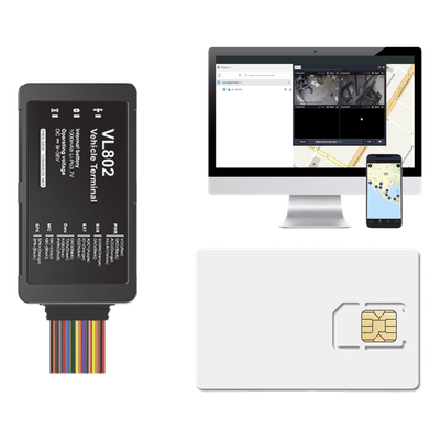 Kit localizador vehicular / 4G LTE / BLE / RS485 / Audio bidireccional / SIM incluida / Sensor ultrasónico compatible