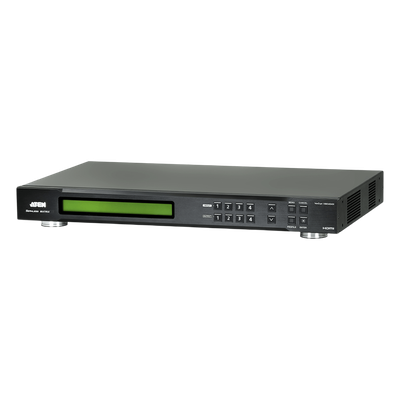 Matriz HDMI / 4×4 / Escalador Integrado / Videowall 8 Perfiles / Seamless Switch / 6.75 Gbps / IR / RS-232 / Ethernet