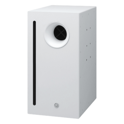 Subwoofer de Superficie / 10″ / Baja Impedancia 8 Ohms / 100 W / Bass Reflex / Tecnología SR-Bass / Color Blanco