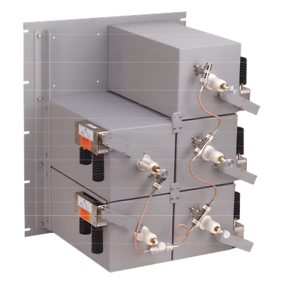 Combinador de RF / 5 Canales / 440-512 MHz / 125 W / 300 kHz Separación / Doble Aislador / N Hembra / 19 x 19 x 22.8 in