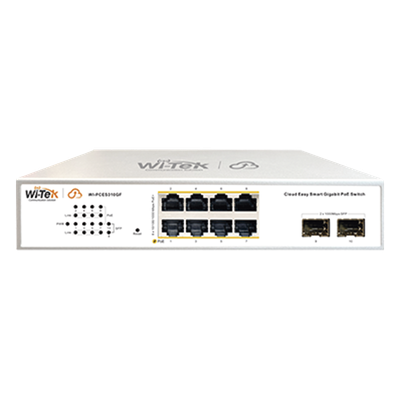 Switch PoE Administrable / 8 Puertos Gigabit PoE af/at / 2 x SFP Gigabit / Presupuesto PoE 120 W / Administración Cloud