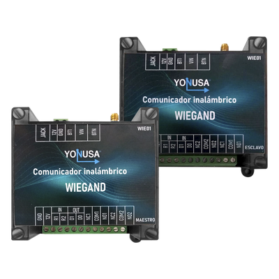 Convertidor Inalámbrico Wiegand / 1 Canal Wiegand / 2 Relevadores / 2 Entradas / Alcance 1.6 km (5249.3 ft) / Banda 915 MHz