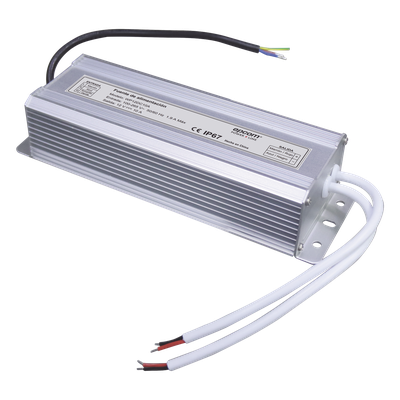 Fuente de Alimentación IP67 / 12 VCC Regulado / 10 A Totales / 2 Salidas / Entrada 100-265 VCA / Operación -10°C a 50°C