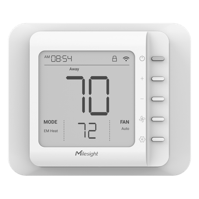 Termostato LoRaWAN / 4 Etapas Calefacción + 2 Refrigeración / Control HVAC Inalámbrico / Automatización de Edificios