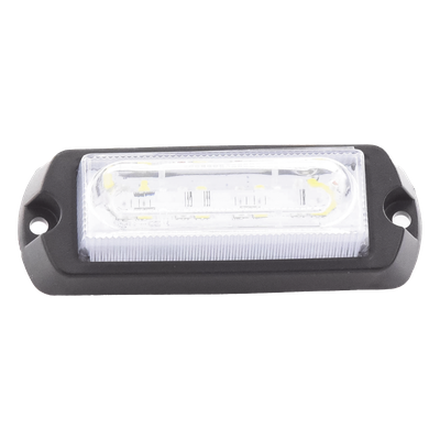 Luz de Advertencia LED / 8 LED Ultra Brillantes / 23 Patrones de Destello / 10-30 VDC / 1A Máx. / Wig Wag / Montaje Permanente