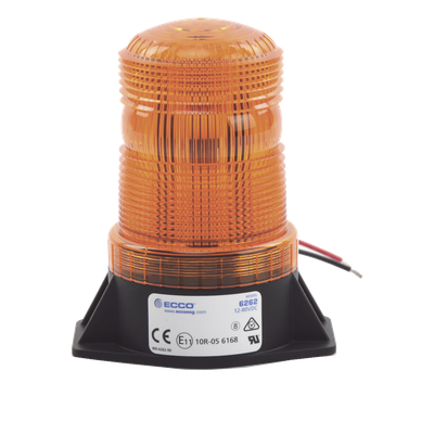 Mini Burbuja LED / Rango 12-80 VCC / IP66/67 / 8 Destellos 70 FPM / SAE J845 Clase III / Montaje Permanente