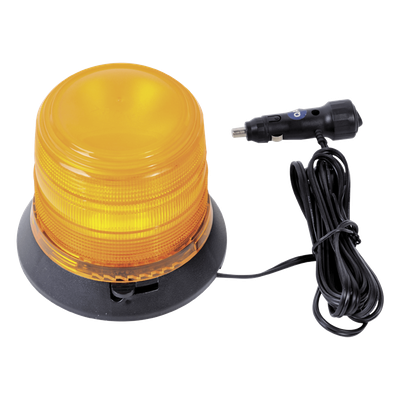 Burbuja LED de Señalización / 6 LEDs Ámbar / Montaje Magnético / IP65 / 12 VCC 1 A