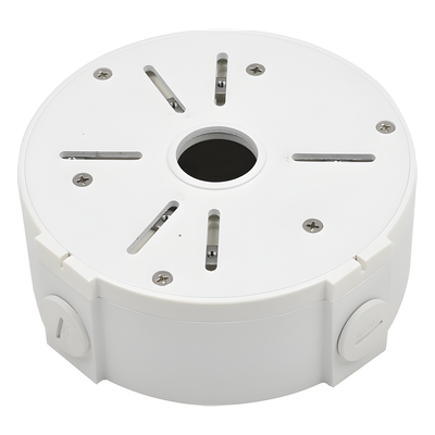 Caja de Conexiones Universal / Interior / Aluminio / Blanco / Bala Domo Turret / 3 y 4 Orificios / Conexión 3/4