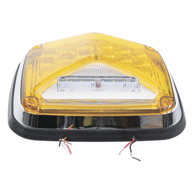 Luz de Advertencia LED / 8 x 6″ / 11 Patrones de Destello / IP67 / 12-30 VCC / ECE R65 / SAE J845