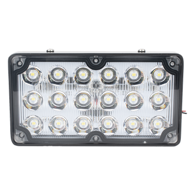 Luz de Escena LED / 6X3″ / 12 VCC / 1.3 A Máx / Mica Clara / Montaje Permanente