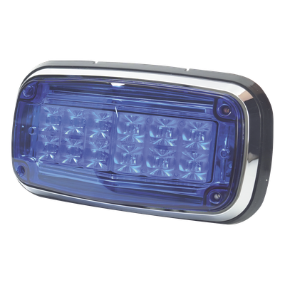 Luz de Advertencia LED / 12 LEDs / 11 Patrones de Destello / IP67 / 12-30 VCC / 170 x 134 x 64.5 mm
