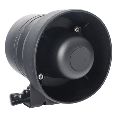 Sirena/Bocina Compacta / 50 W / 119 dB / 12 VCD / Aleación de Aluminio / 4.3 x 5 pulgadas