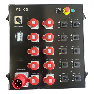 Controlador de Polipastos / 10 Canales Independientes / Control Directo Trifásico 110V / Rack Touring Grade