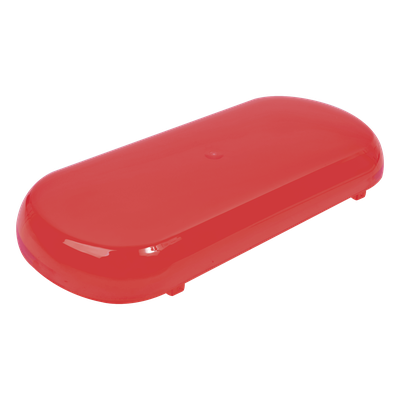 Domo de reemplazo / Policarbonato rojo / Compatible Mini Barra X606 / Resistente UV
