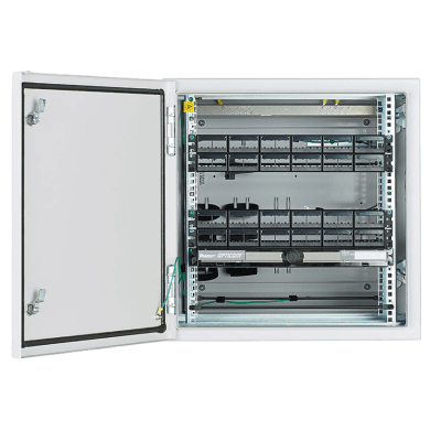 Gabinete Industrial de Montaje en Pared / 12 UR / NEMA 4/4X/12 IP66 / Carga 250 lb (113.4 kg) / Acero Bajo en Carbono