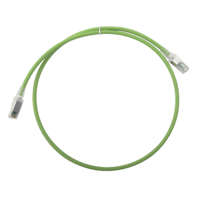 Patch Cord Cat6A S/FTP / 0.91 m (3 pies) / CM/LS0H / Verde / Bulk